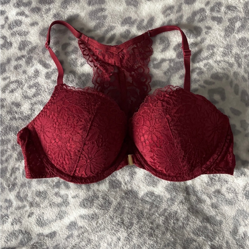 Lace Burgundy Bra